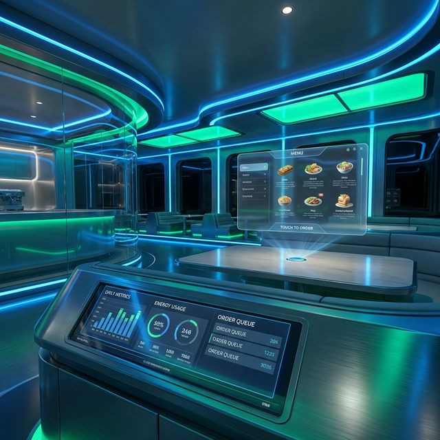 Tecnología futurista para restaurantes